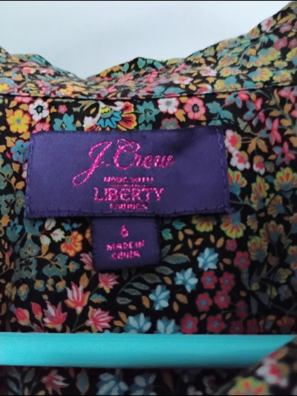 J. Crew Liberty Little Marquess Floral Button Front Shirt